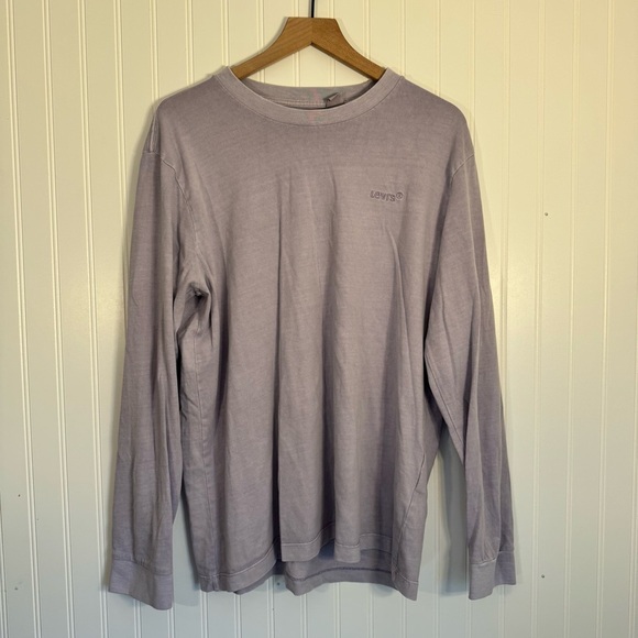 Levi's Men’s Washed Light Purple Relaxed Fit Long Sleeve Size Large 100% Cotton - Picture 1 of 10